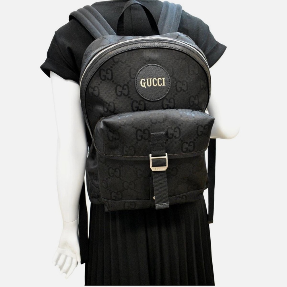 GUCCI GG Off The Grid Black Backpack with Monogram Pattern - Picture 11 of 11